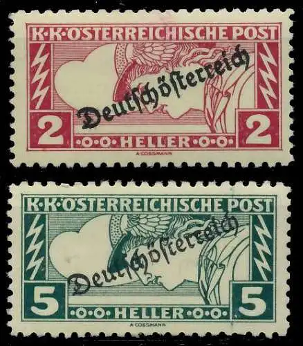 ÖSTERREICH 1919 Nr 252C-253C ungebraucht 742BF6