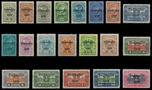 ÖSTERREICH 1921 Nr 340-359 ungebraucht 742CC2