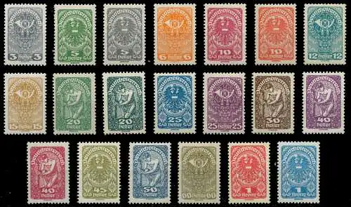 ÖSTERREICH 1919 Nr 255x-274x postfrisch 742CF2