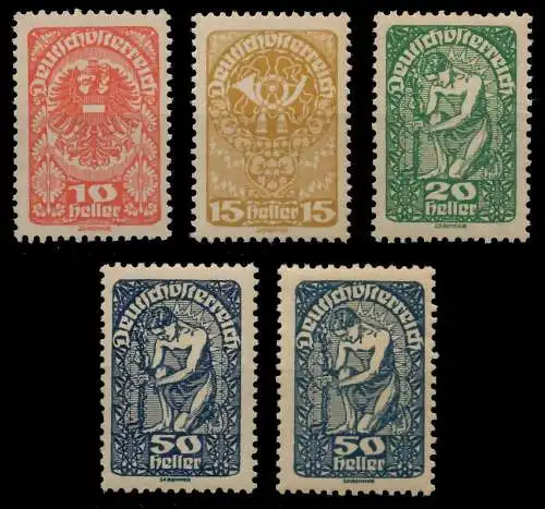 ÖSTERREICH 1919 Nr 260y-271ya+yb postfrisch 742D02