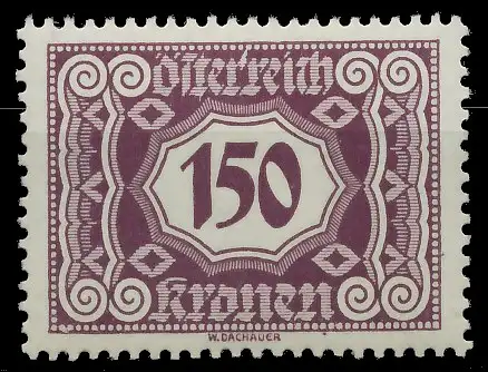 ÖSTERREICH PORTOMARKEN 1922 Nr 119 postfrisch 753CEE