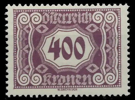 ÖSTERREICH PORTOMARKEN 1922 Nr 121 postfrisch 753D1A