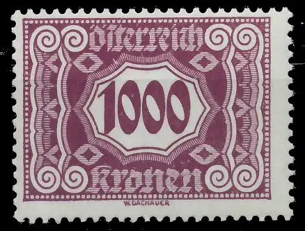 ÖSTERREICH PORTOMARKEN 1922 Nr 124 postfrisch 753D52