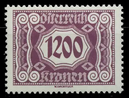 ÖSTERREICH PORTOMARKEN 1922 Nr 125 postfrisch 753D5A