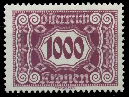 ÖSTERREICH PORTOMARKEN 1922 Nr 124 postfrisch 753D56