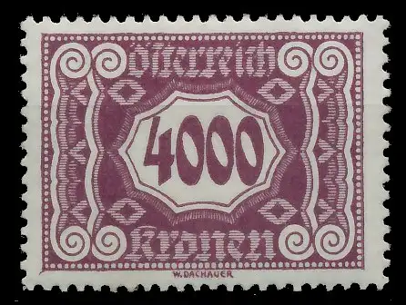 ÖSTERREICH PORTOMARKEN 1922 Nr 130 ungebraucht 753DB2