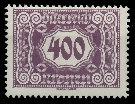 ÖSTERREICH PORTOMARKEN 1922 Nr 121 ungebraucht 753D72