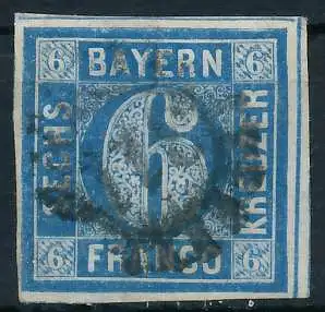 BAYERN MÜHLRADSTEMPEL AUF Nr 10 gMR 311 zentrisch gestempelt 6FA80A