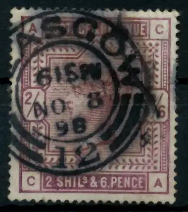 GROSSBRITANNIEN 1840-1901 Nr 82ax zentrisch gestempelt 69FACE