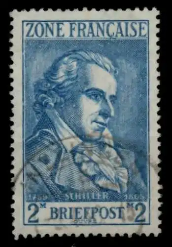 FRANZ. ZONE ALLG. AUSG. Nr 12 gestempelt gepr. 709E42