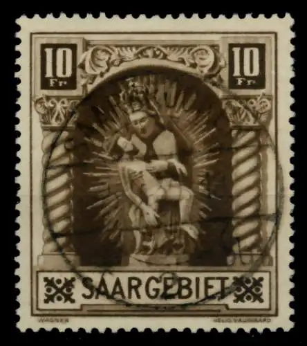 SAARGEBIET 1925 Nr 103IV zentrisch gestempelt ATTEST 7164C6