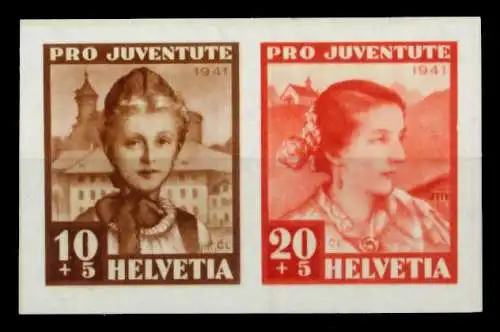 SCHWEIZ ZUSAMMENDRUCK Nr 403+404 postfrisch WAAGR PAAR 7418BA