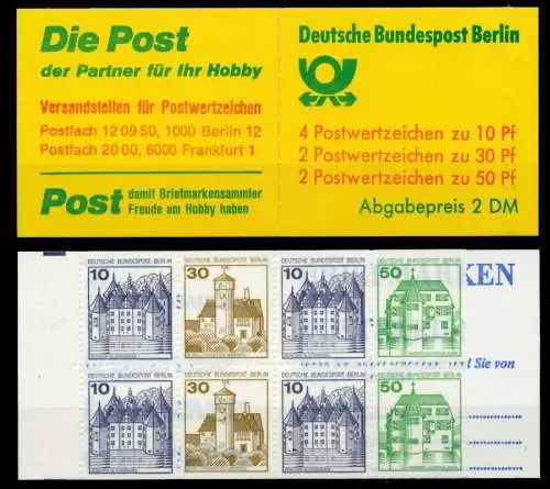 BERLIN MARKENHEFTCHEN Nr MH 11edoZ postfrisch S2BA506