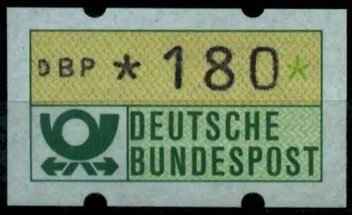 BRD ATM 1981 Nr 1-1-180R postfrisch S2E309E