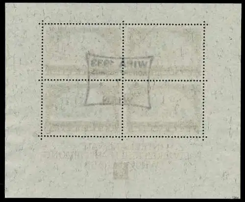 ÖSTERR. 1933 WIPA BLOCK 1 gestempelt Block1 787E42