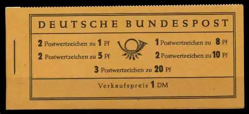 BRD BUND MARKENHEFTCHEN Nr MH 4YI postfrisch 792C12