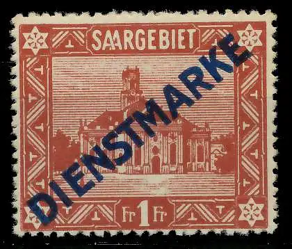 SAAR DIENSTMARKEN Nr 11I postfrisch 7DA64A