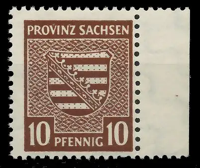 SBZ PROV. SACHSEN Nr 78Yby postfrisch gepr. 81929E