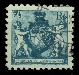 LIECHTENSTEIN 1921 Nr 49A gestempelt ATTEST 1D7D32