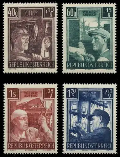 ÖSTERREICH 1951 Nr 960-963 postfrisch 1F18AE