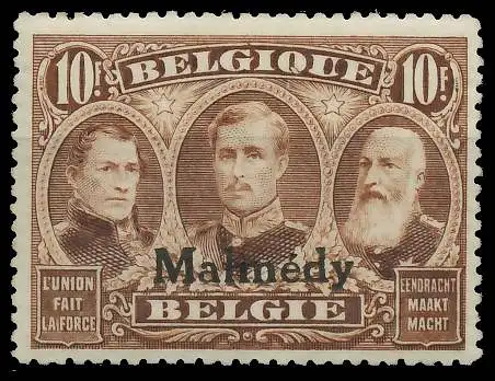 BELGISCHE BES.-POST MALMEDY Nr 14 ungebraucht 425C76