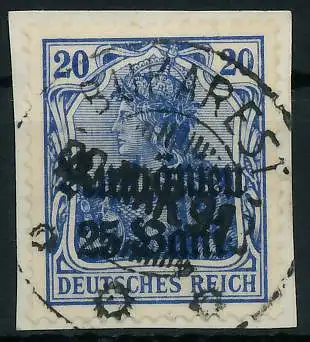 BES. 1WK D-MV RUMÄNIEN Nr 11c zentrisch gestempelt Briefst³ck gep 42D756