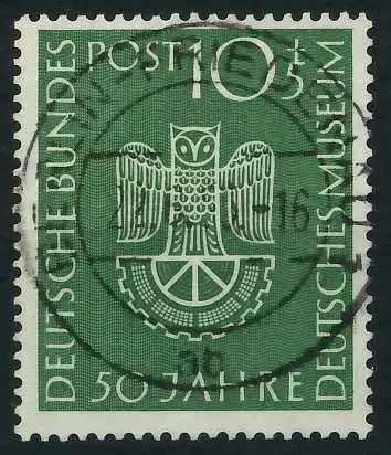 BRD BUND 1953 Nr 163 zentrisch gestempelt 6425B2