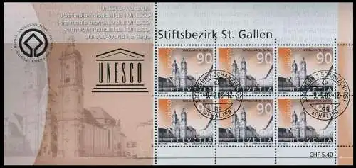 SCHWEIZ BLOCK KLEINBOGEN 2000-2009 Nr 1846KB-18 64C322