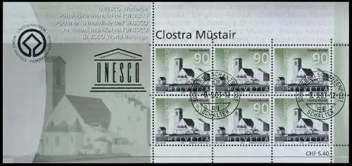 SCHWEIZ BLOCK KLEINBOGEN 2000-2009 Nr 1846KB-18 64C322