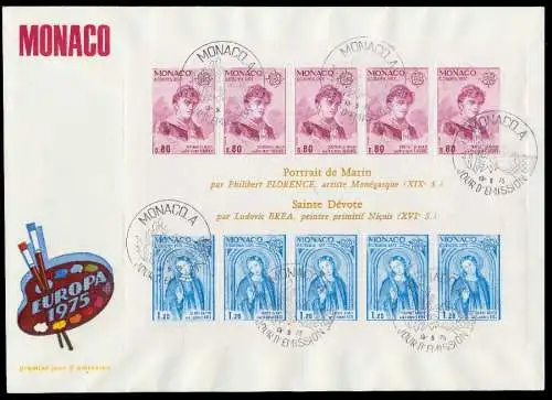 MONACO Block 8 BRIEF FDC 071732