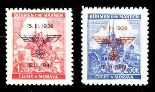 BÖHMEN MÄHREN Nr 83-84 postfrisch S27AB4A