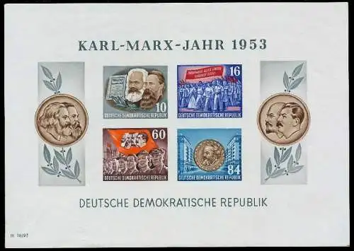 DDR BLOCK KLEINBOGEN Block 9BYI postfrisch 77AD0A