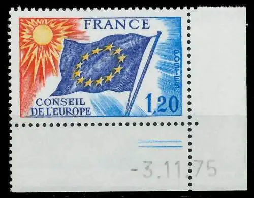 FRANKREICH DIENSTMARKEN EUROPARAT Nr 18 Br postfrisch E 05B47A