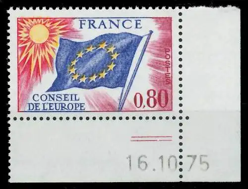 FRANKREICH DIENSTMARKEN EUROPARAT Nr 17 Br postfrisch E 05B482