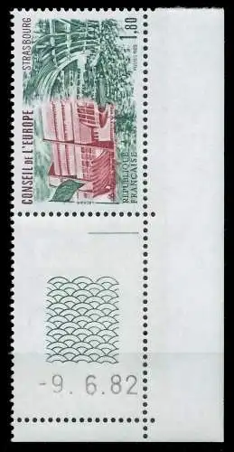 FRANKREICH DIENSTMARKEN EUROPARAT Nr 30 Br postfrisch E 05F656