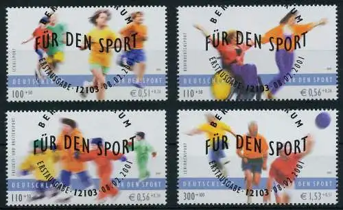 BRD BUND 2001 Nr 2165-2168 ESST zentrisch gestempelt S26EF7A