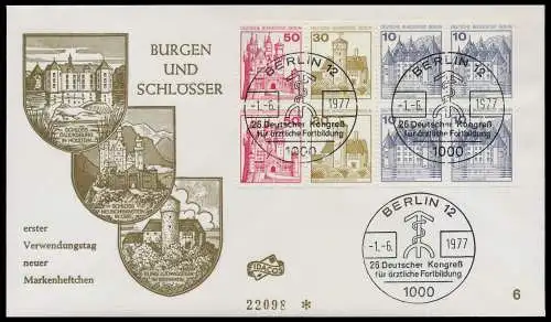 BERLIN HEFTCHENBLATT Nr HB 18 BRIEF FDC 827FCE