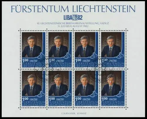 LIECHTENSTEIN BLOCK KLEINBOGEN Nr 797 ESST KLEI 83425A