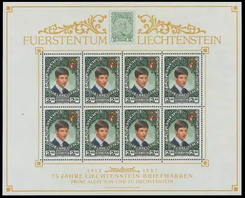 LIECHTENSTEIN BLOCK KLEINBOGEN Nr 921 postfrisch KLEINB 0CDC76