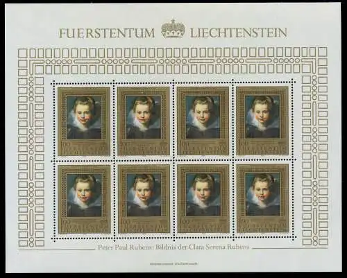 LIECHTENSTEIN 1985 Nr 882KB postfrisch KLEINBG 0CDC6A