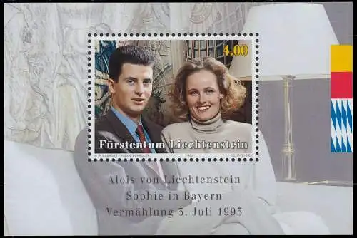 LIECHTENSTEIN BLOCK KLEINBOGEN Block 15 postfrisch 112DA2