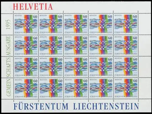 LIECHTENSTEIN BLOCK KLEINBOGEN Nr 1115 postfrisch KLEIN 1176C6