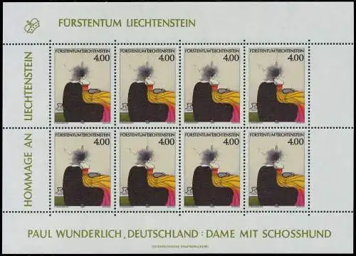 LIECHTENSTEIN BLOCK KLEINBOGEN Nr 1123KB postfrisch KLE 1176D6