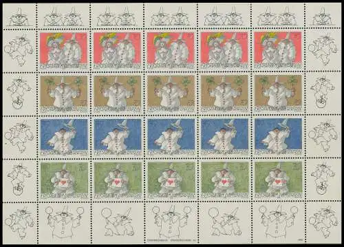 LIECHTENSTEIN BLOCK KLEINBOGEN Nr 1173-1176 postfrisch 11776E