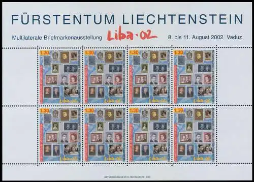 LIECHTENSTEIN 2002 Nr 1298 postfrisch KLEINBG 1179DE