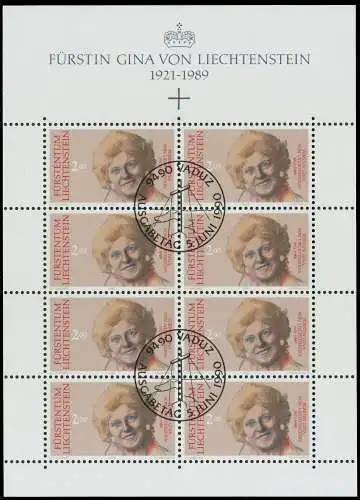 LIECHTENSTEIN 1990 Nr 988KB-989KB gestempelt 117B02