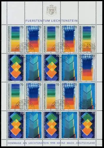 LIECHTENSTEIN BLOCK KLEINBOGEN Nr 1167-1170 ZEN 117C46