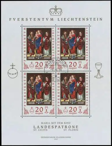 LIECHTENSTEIN 1997 Nr 1151 zentrisch gestempelt KLEINBG 117C82