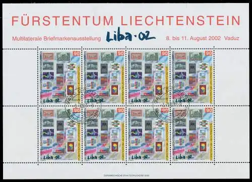 LIECHTENSTEIN 2002 Nr 1297KB-1298KB gestempelt 117D4A