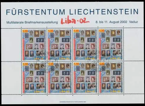 LIECHTENSTEIN 2002 Nr 1297KB-1298KB gestempelt 117D4A